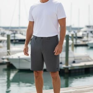Greg Norman Collection Charcoal Hybrid Shorts